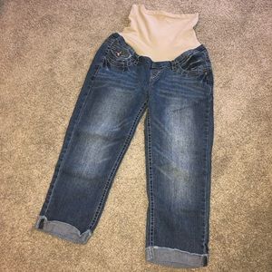 WallFlower | Maternity Jean Capris | XL | EUC